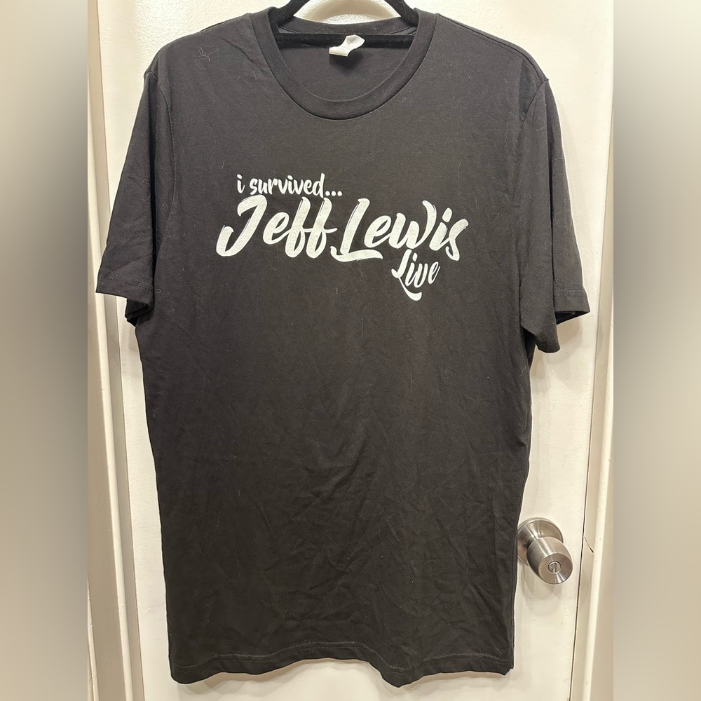 Black 'I Survived' Graphic Tee